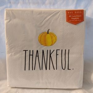Rae Dunn 40 Holiday Thankful Luncheon Napkins